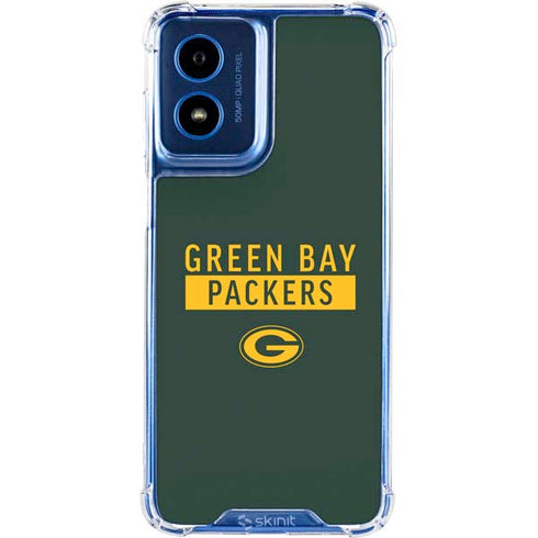 NFL Green Bay Packers Green Performance Series Moto G 5G (2024) Clear Case