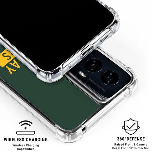 NFL Green Bay Packers Green Performance Series Moto G Power 5G (2024) Clear Case
