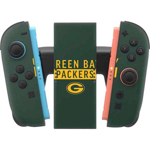 NFL Green Bay Packers Green Performance Series Nintendo Switch 2 (2025) Joy-Con Controller Skin