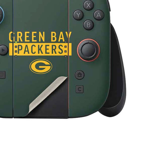 NFL Green Bay Packers Green Performance Series Nintendo Switch 2 (2025) Joy-Con Controller Skin