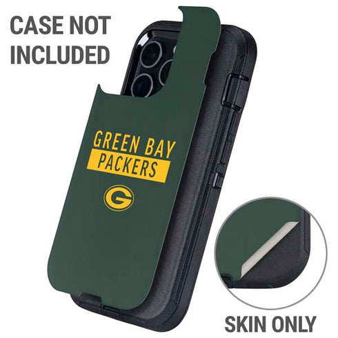 NFL Green Bay Packers Green Performance Series Otterbox Defender iPhone Skin