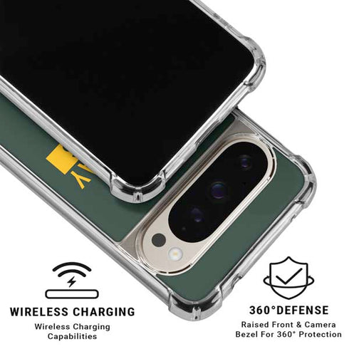 NFL Green Bay Packers Green Performance Series Pixel 9/9 Pro Clear Case