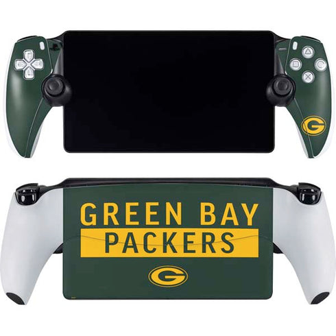 NFL Green Bay Packers Green Performance Series PlayStation Portal Remote Player Skin