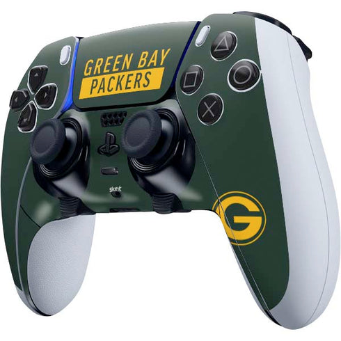 NFL Green Bay Packers Green Performance Series PS5 DualSense Edge Pro Controller Skin