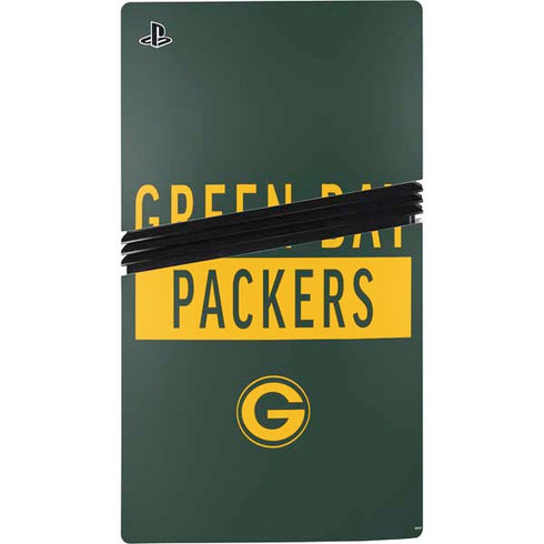 NFL Green Bay Packers Green Performance Series PS5 Pro Console Skin