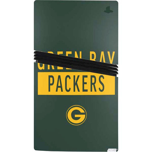NFL Green Bay Packers Green Performance Series PS5 Pro Console Skin