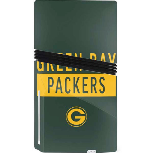 NFL Green Bay Packers Green Performance Series PS5 Pro Disk Bundle Skin