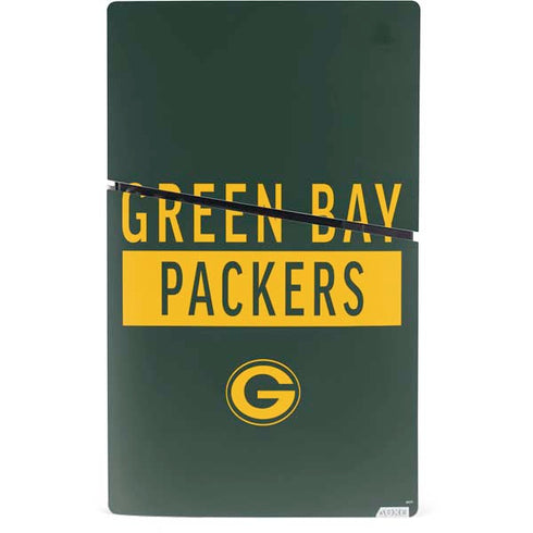 NFL Green Bay Packers Green Performance Series PS5 Slim Digital Edition Console Skin