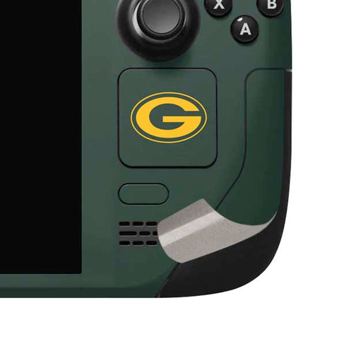 NFL Green Bay Packers Green Performance Series Steam Deck Handheld Gaming Computer OLED Skin