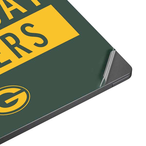 NFL Green Bay Packers Green Performance Series Surface Laptop 7 15in Skin
