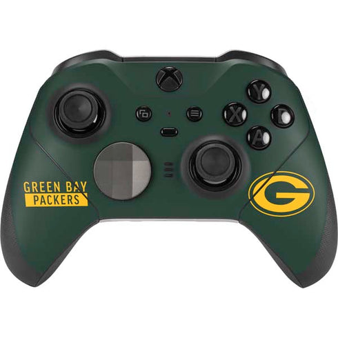 NFL Green Bay Packers Green Performance Series Xbox Elite Wireless Controller Series 2 Skin