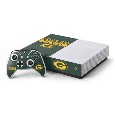 NFL Green Bay Packers Green Performance Series Xbox One S All-Digital Edition Bundle Skin