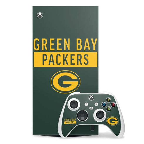 NFL Green Bay Packers Green Performance Series Xbox Series X Skins
