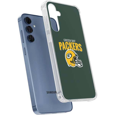 NFL Green Bay Packers Helmet Galaxy A55 5G Clear Case