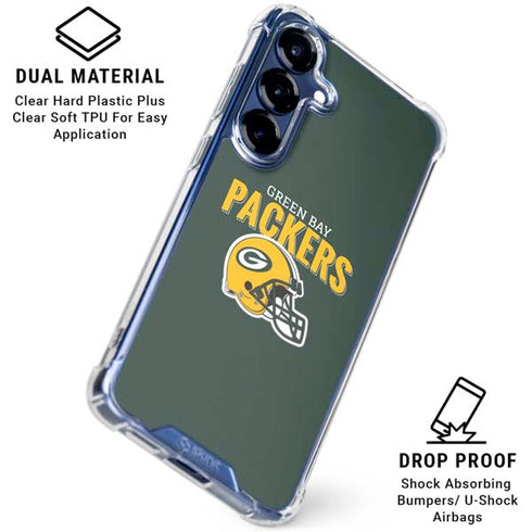 NFL Green Bay Packers Helmet Galaxy S25 Plus Clear Case