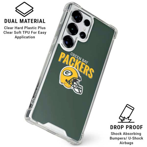 NFL Green Bay Packers Helmet Galaxy S25 Ultra Clear Case