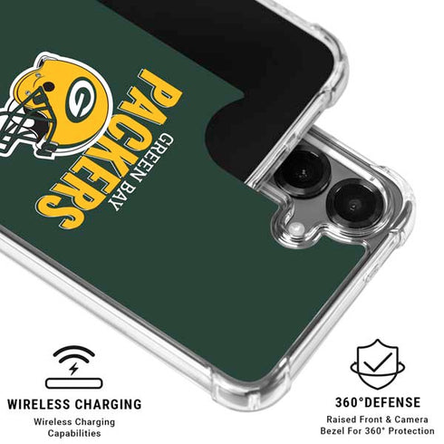 NFL Green Bay Packers Helmet Galaxy S26 Clear Case