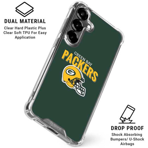 NFL Green Bay Packers Helmet Galaxy S26 Clear Case