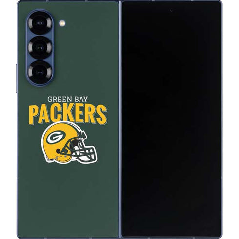 NFL Green Bay Packers Helmet Galaxy Z Fold6 Skin