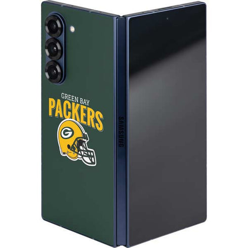 NFL Green Bay Packers Helmet Galaxy Z Fold6 Skin