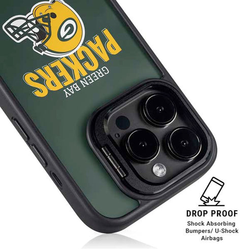 NFL Green Bay Packers Helmet iPhone 14 Pro Kickstand Case