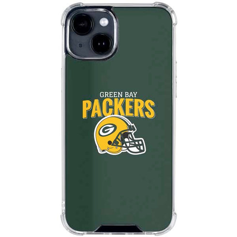 NFL Green Bay Packers Helmet iPhone 15 Clear Case