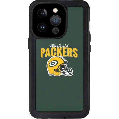 NFL Green Bay Packers Helmet iPhone 15 Pro Waterproof Case