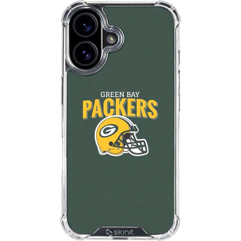 NFL Green Bay Packers Helmet iPhone 16 Clear Case