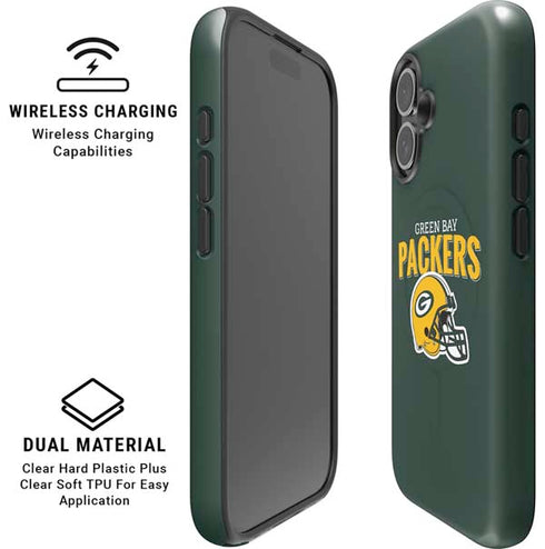 NFL Green Bay Packers Helmet iPhone 16 Magsafe Impact Case