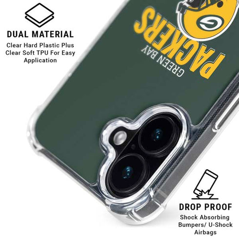 NFL Green Bay Packers Helmet iPhone 16 Plus MagSafe Case