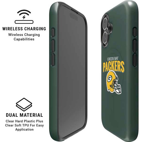 NFL Green Bay Packers Helmet iPhone 16 Plus Magsafe Impact Case