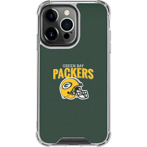 NFL Green Bay Packers Helmet iPhone 16 Pro Clear Case