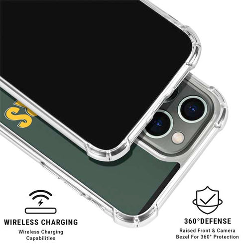 NFL Green Bay Packers Helmet iPhone 16 Pro Clear Case