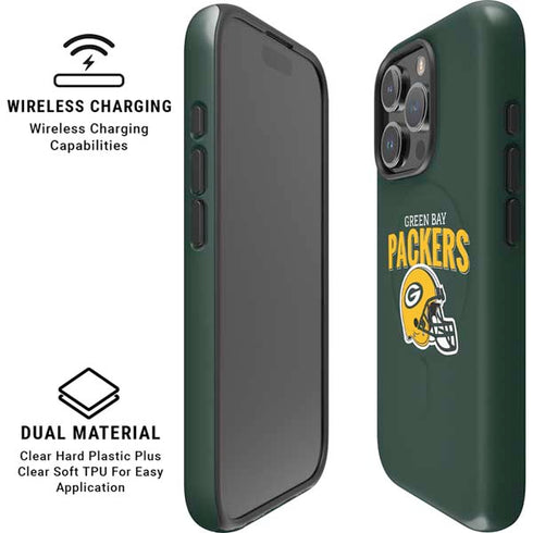 NFL Green Bay Packers Helmet iPhone 16 Pro Magsafe Impact Case