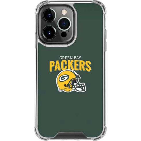NFL Green Bay Packers Helmet iPhone 16 Pro Max Clear Case