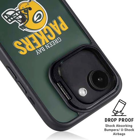 NFL Green Bay Packers Helmet iPhone 16e Kickstand Case