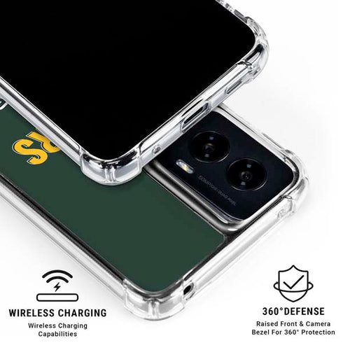 NFL Green Bay Packers Helmet Moto G Power 5G (2024) Clear Case