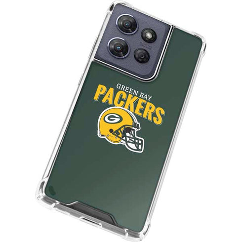 NFL Green Bay Packers Helmet Moto G Power 5G (2025) Clear Case