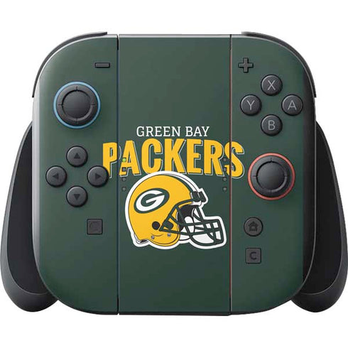 NFL Green Bay Packers Helmet Nintendo Switch 2 (2025) with Joy-Con Skin