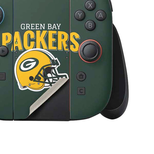 NFL Green Bay Packers Helmet Nintendo Switch 2 (2025) Joy-Con Controller Skin