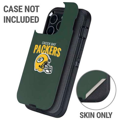 NFL Green Bay Packers Helmet Otterbox Defender iPhone Skin