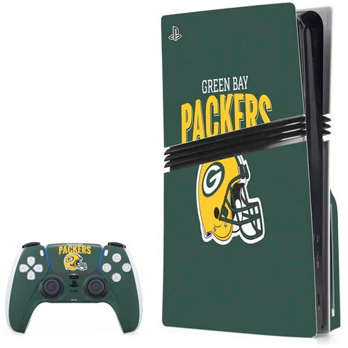 NFL Green Bay Packers Helmet PS5 Pro Disk Bundle Skin