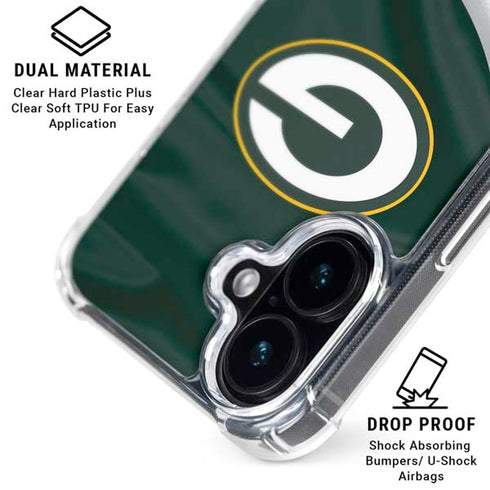 NFL Green Bay Packers iPhone 16 Clear Case