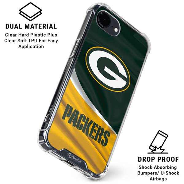 NFL Green Bay Packers iPhone 16e Clear Case