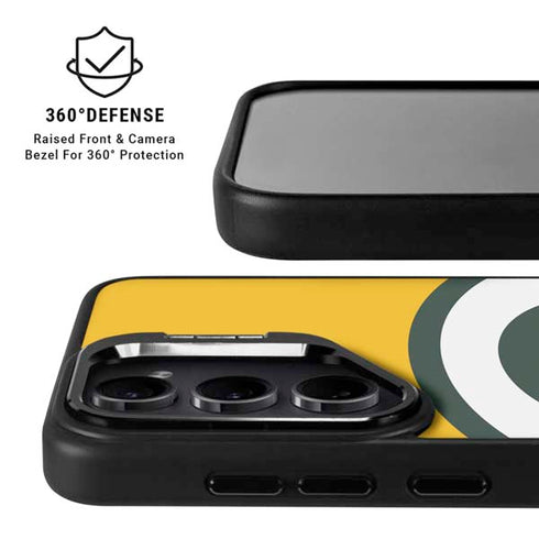 NFL Green Bay Packers Large Logo Galaxy S25 Ultra Kickstand Case