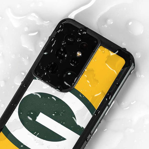 NFL Green Bay Packers Large Logo Galaxy S24 Ultra Waterproof Case