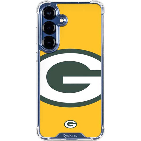 NFL Green Bay Packers Large Logo Galaxy S25 Plus Clear Case