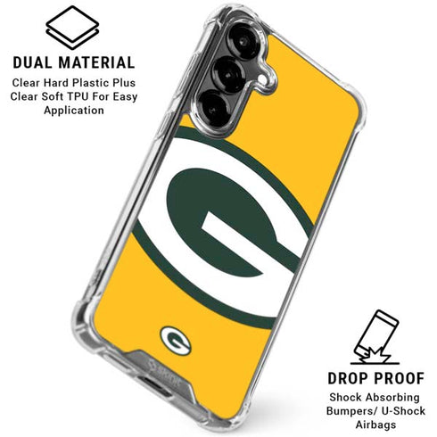 NFL Green Bay Packers Large Logo Galaxy S26 Clear Case