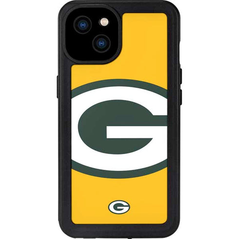 NFL Green Bay Packers Large Logo iPhone 15 Plus Waterproof Case