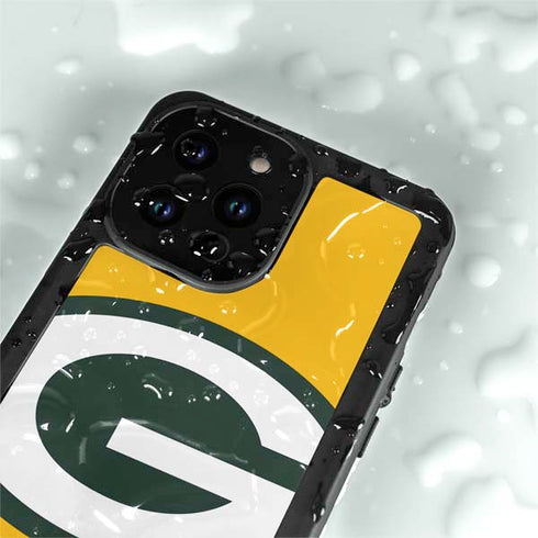 NFL Green Bay Packers Large Logo iPhone 15 Pro Waterproof Case